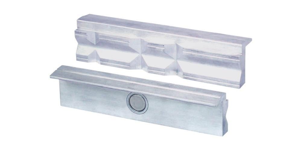 Mâchoires De Protection D’étau Heuer 111180 – Pour étau 180 Mm – Type F (surfaces En Fibre) – Aimants Intégrés, Fixation Facile – Protège Les Pièces Délicates