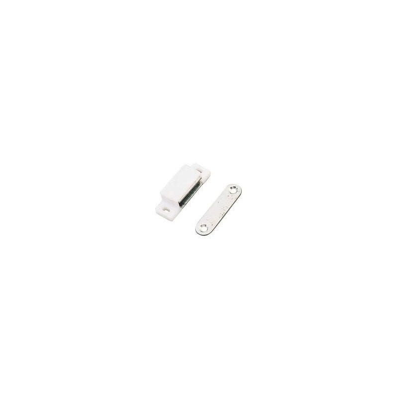 Loqueteau magnétique blanc 6kg - QUINCAILLERIE/Loqueteau