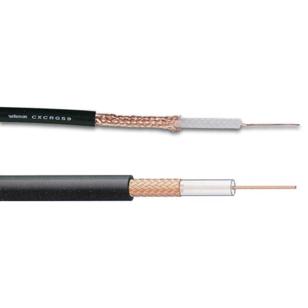 CABLE COAX RG59 B/U MIL NOIR Leroy Merlin