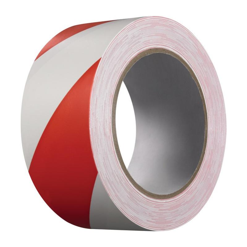 Ruban de signalisation Extra 339 PVC rouge/blanc longueur 33 m largeur ...