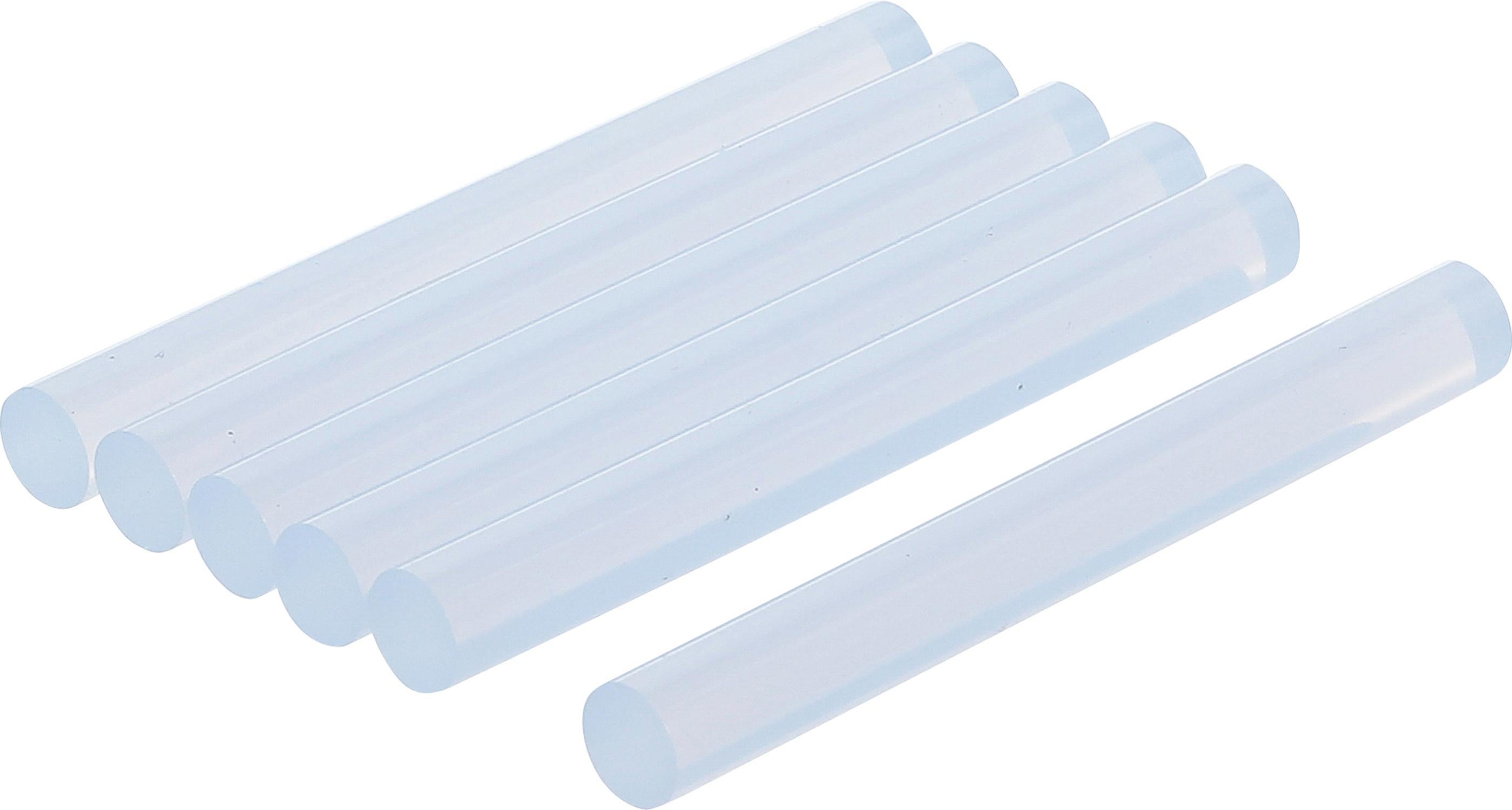 Bâtonnets de colle chaude - transparent - Ø 11 mm, 100 mm - 6 pièces