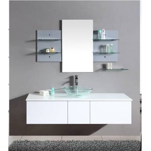 Specchio bagno con mensola h10786