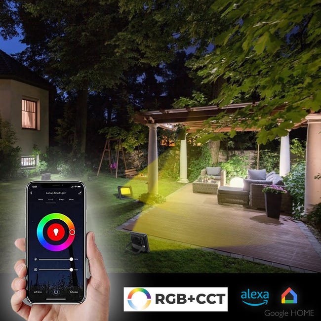 Faretti RGB Smart: illumina il giardino con Alexa (coupon 30€)