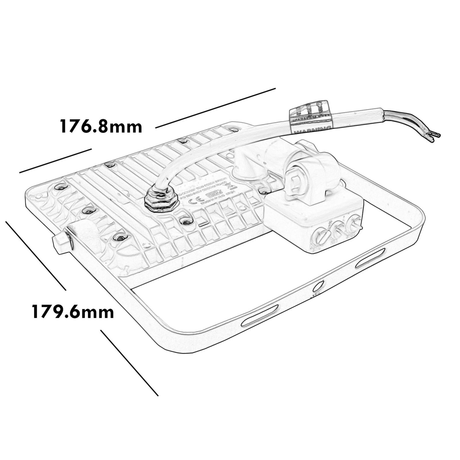 Faretto LED Esterno Con Sensore PIR 30W 2200lm – 240° 10 M, IP65, 4000K, Regolazione Timer E Crepuscolo, Nero