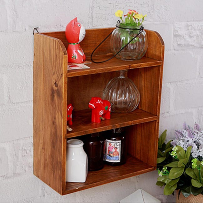 SPEACOUR Portabicchieri Ad Alberello In Legno Naturale - 6 Ganci Per Tazze Da Caffè E Tè - Design Compatto 32cm - Foto 7