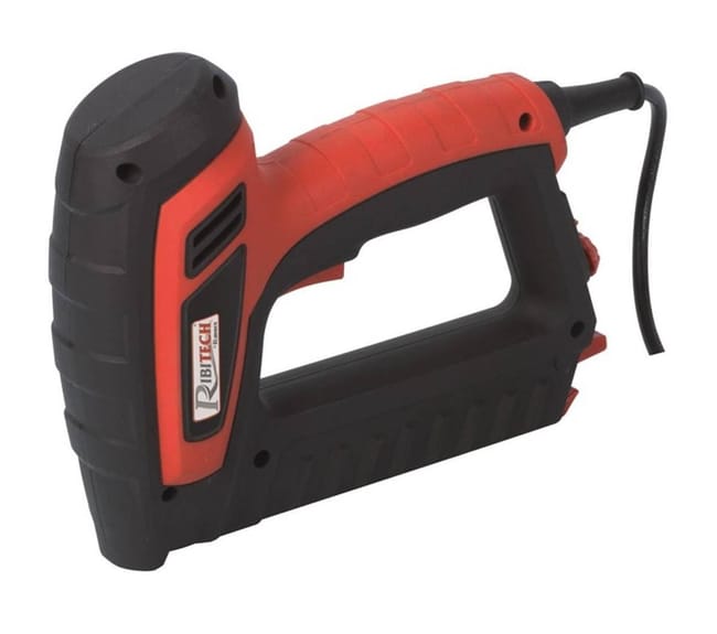 agrafeuse cloueuse electrique avec 400 agraphes hauteur 14 mm et 100 clous hauteur 15 mm leroy merlin