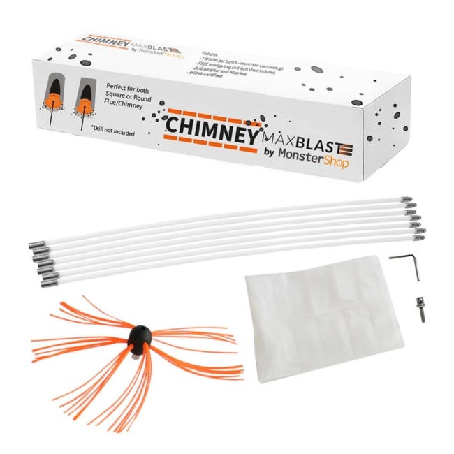 Scovolo Tondo Per Pulizia Camini - Diametro 200 Mm, Con Attacco Per Fune - Foto 3