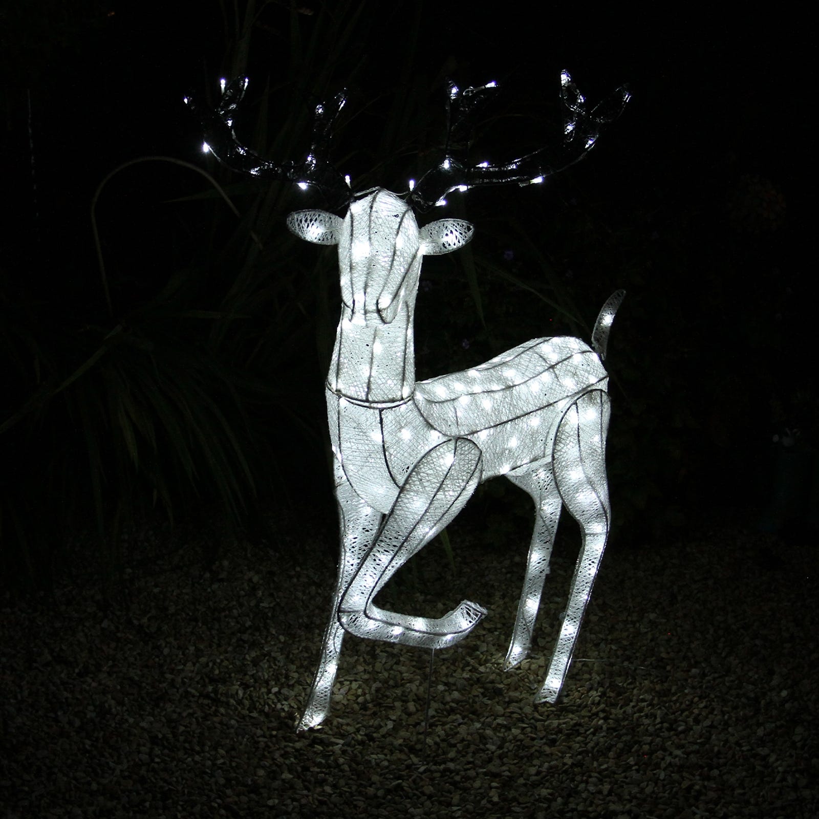 Cerf de Noël avec LED pour extérieur