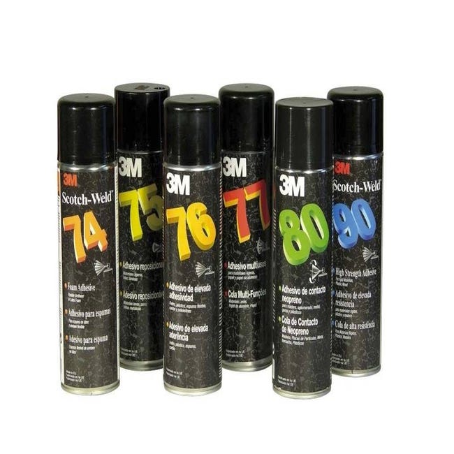 3M Adesivo Spray Multiuso Super 77 colore trasparente formato da 500 ml