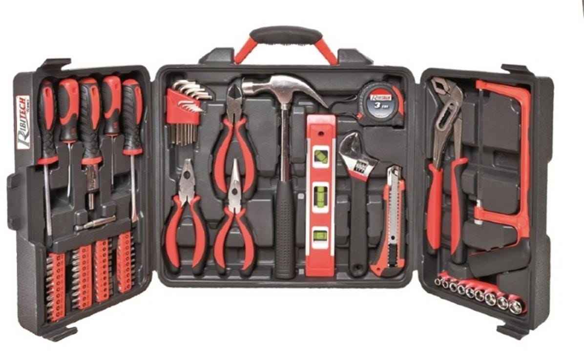 Malette coffret boite outils complet 76 pieces pour bricolage | Leroy ...
