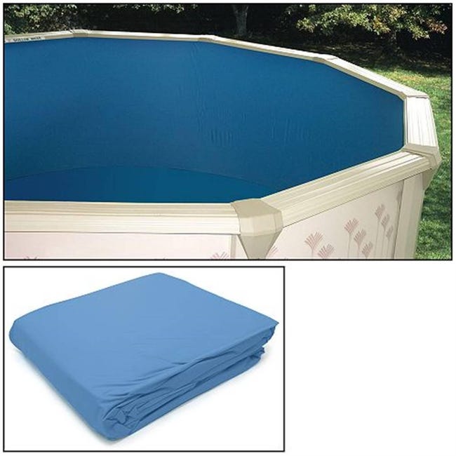 liner pour piscine hors sol diametre 7 30 x 3 65 m 50 100 ieme leroy merlin