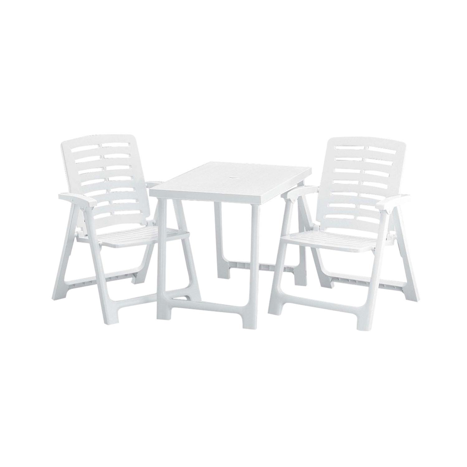 Conjunto de terraza plegable de 2 sillas y mesa pik nik progarden