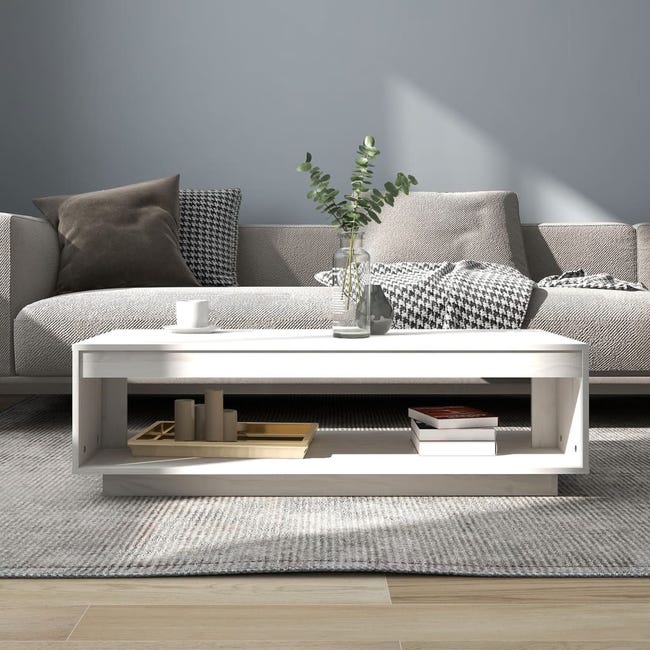 vidaXL Tavolino da Salotto Bianco Lucido 102x50x36cm Legno Multistrato -  vidaXL - Idee regalo