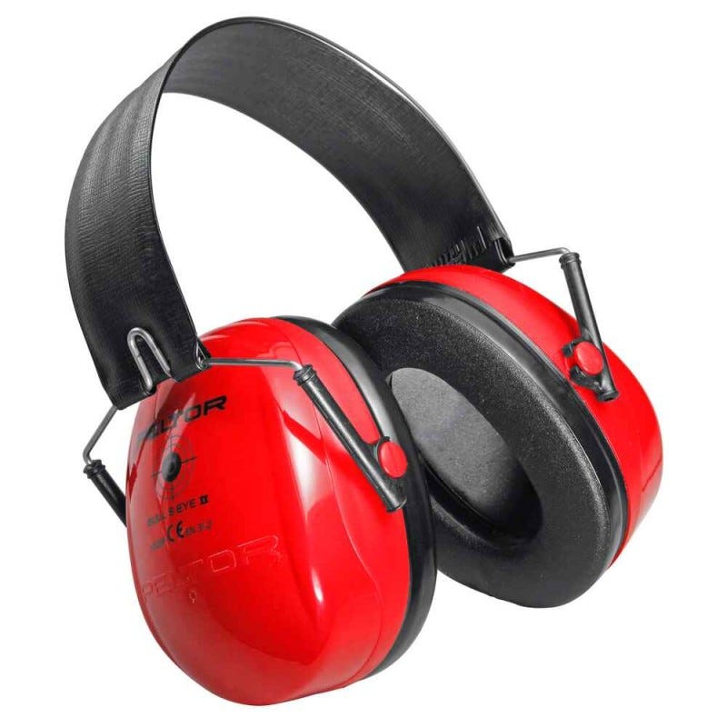 Casque électronique anti-bruit Peltor SportTac noir rouge PELTOR