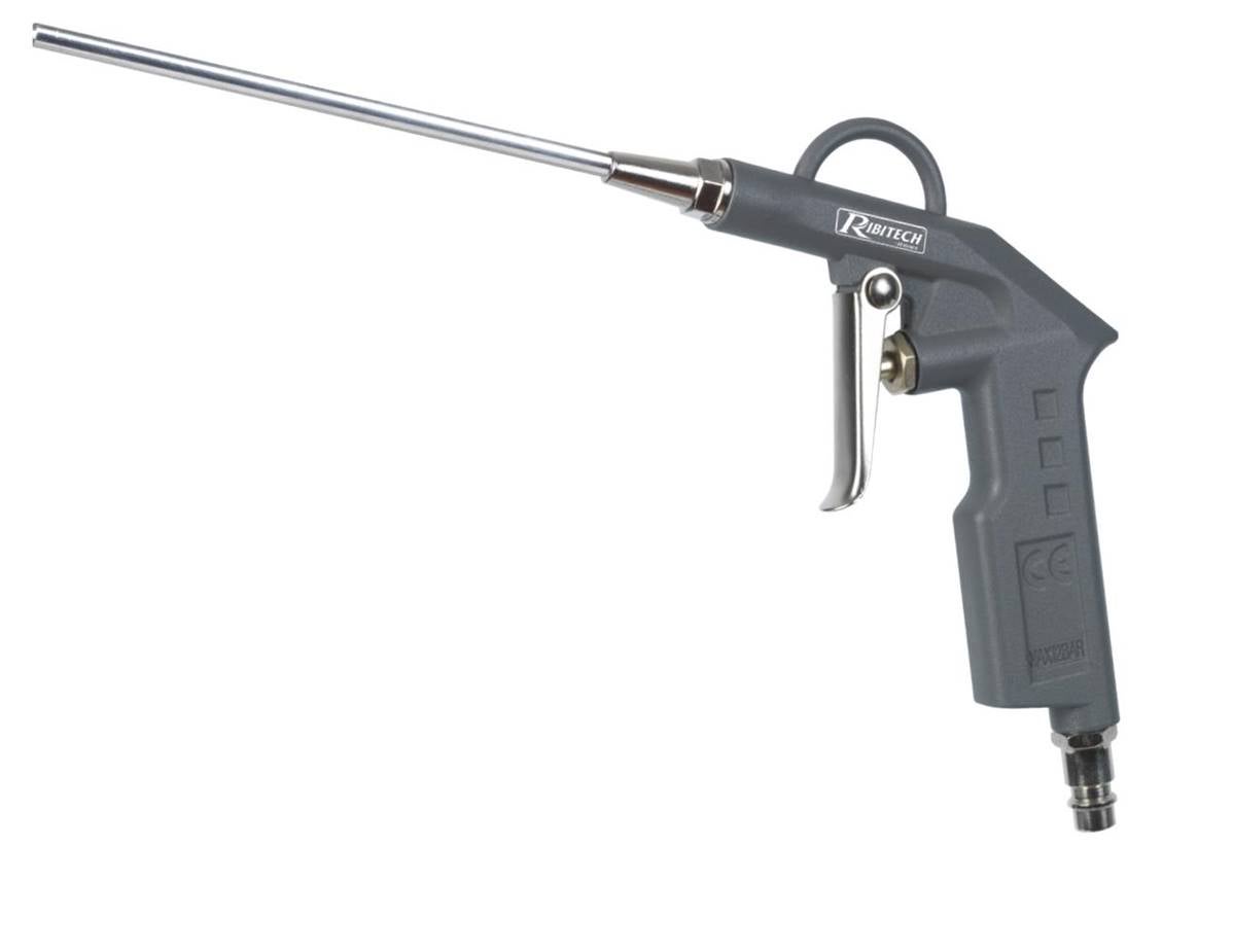 Pistolet Soufflette à Bec 1/4 30mm pour Compresseur dAir Comprimé Max 6 Bar AERZETIX Outil Pneumatique de Gonflage/Nettoyage Buse/Adaptateur/Rallonge/Raccordement C46565 avec Embout 80mm 