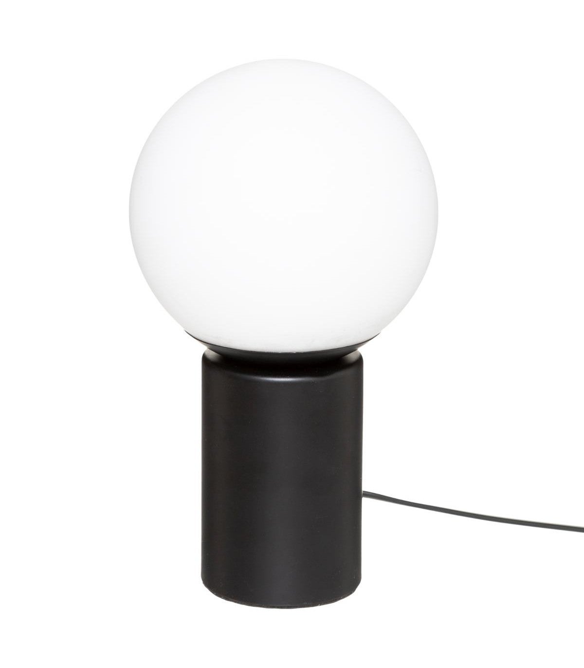 Lampe Touch Boule H 26 cm Noir - ATMOSPHERA