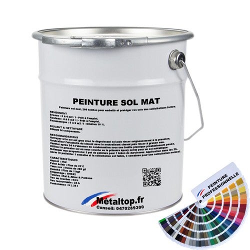 Peinture époxy Sol et Mur Mat - 5 Kg Gris anthracite RAL 7016
