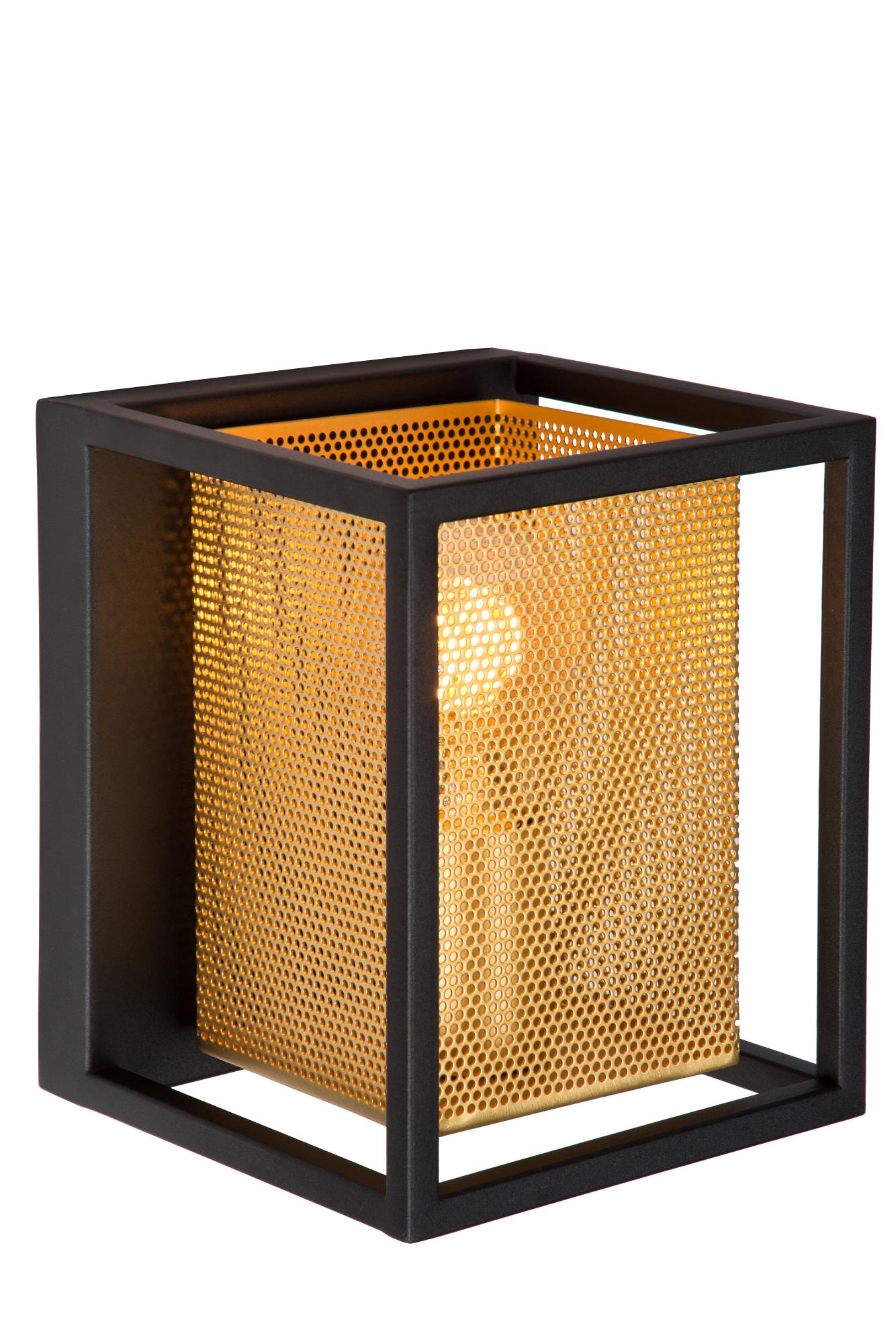 Lámpara De Pared LUCIDE SCOTT - 1xE27, Negro Mate, 20x10x13 Cm, Regulable, Estilo Minimalista