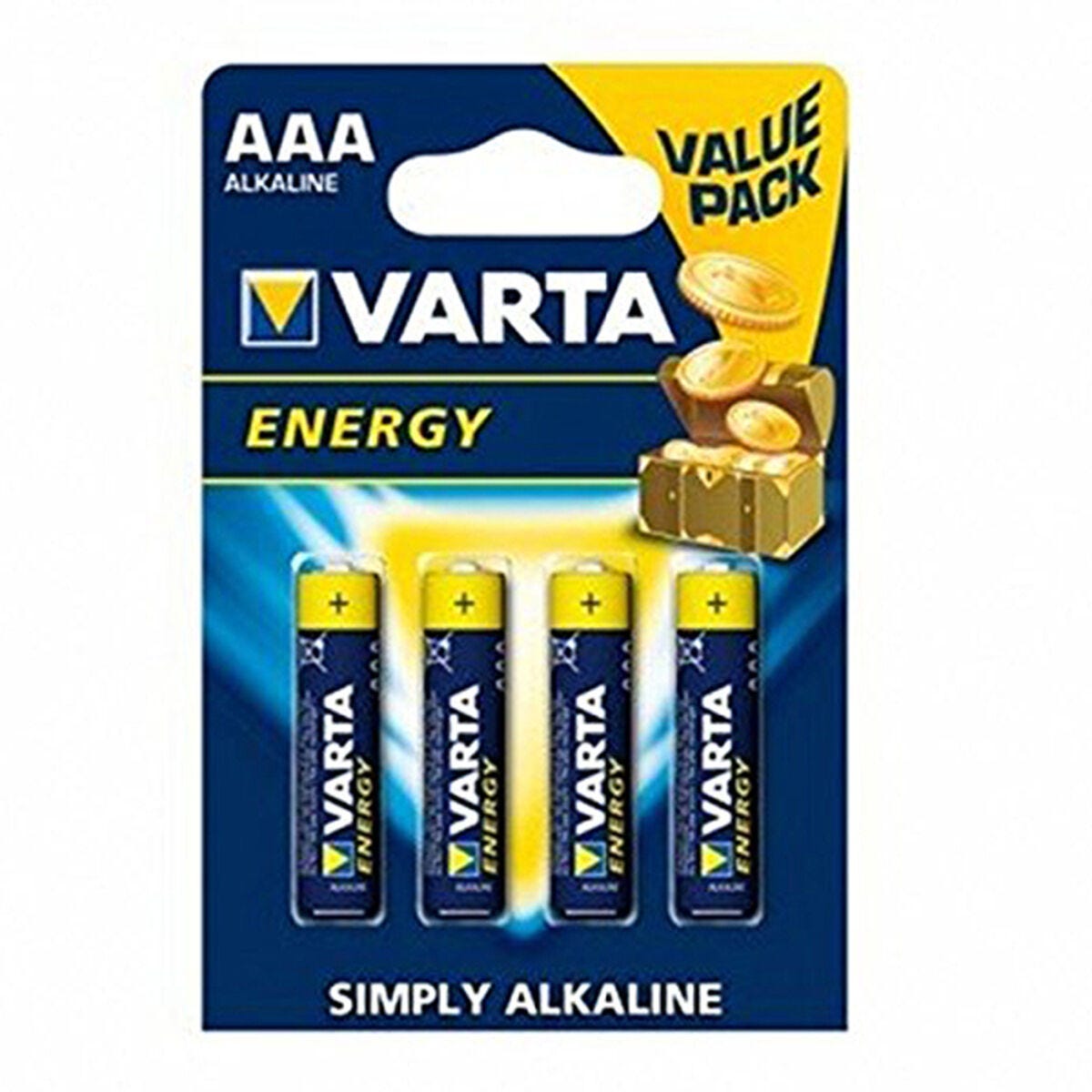 4 Piles Alcaline Varta Energy AAA / LR03