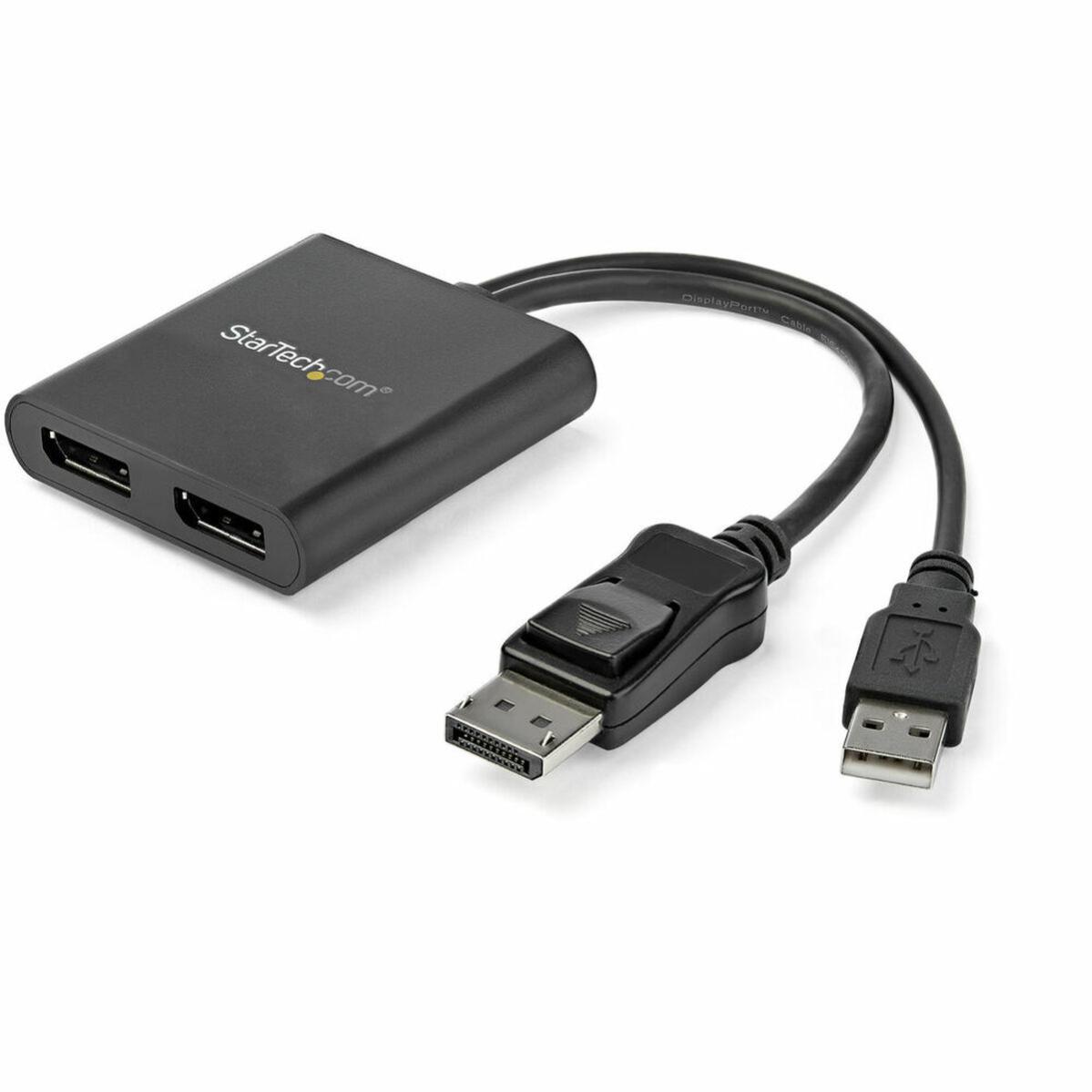 Splitter DisplayPort Startech MSTDP122DP Noir 4K Ultra HD | Leroy Merlin
