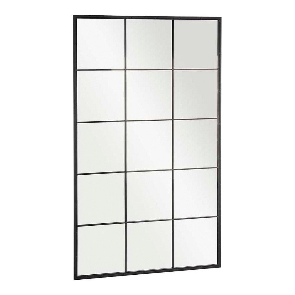 Factory cuadros - espejo siena negro 150x90cm - metal y cristal - decorativo - espejo ventana