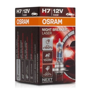 Ampoule pour voiture Osram Night Breaker Laser H7 12V 55W