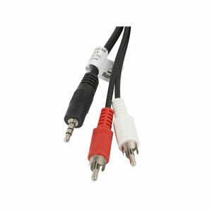 StarTech.com Câble Adaptateur Audio Mini-Jack 3.5mm Mâle vers 2x RCA /  Cinch Femelle