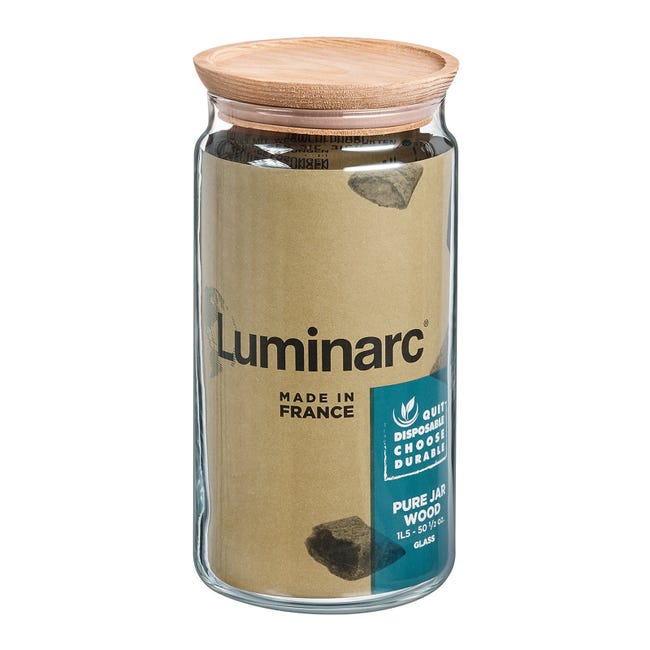 Bote hermetico cristal LUMINARC, 1,5 litros