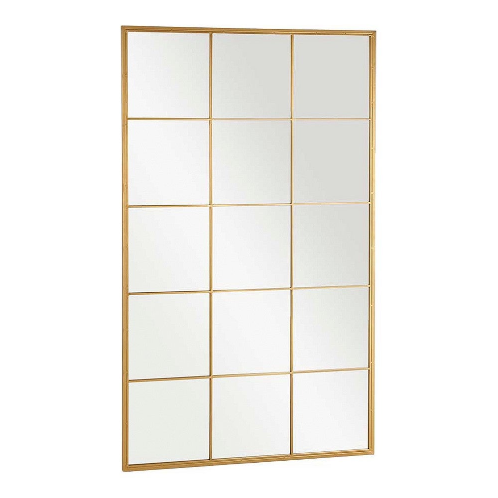 Factory cuadros - espejo siena oro 150x90cm - metal y cristal - decorativo - espejo ventana