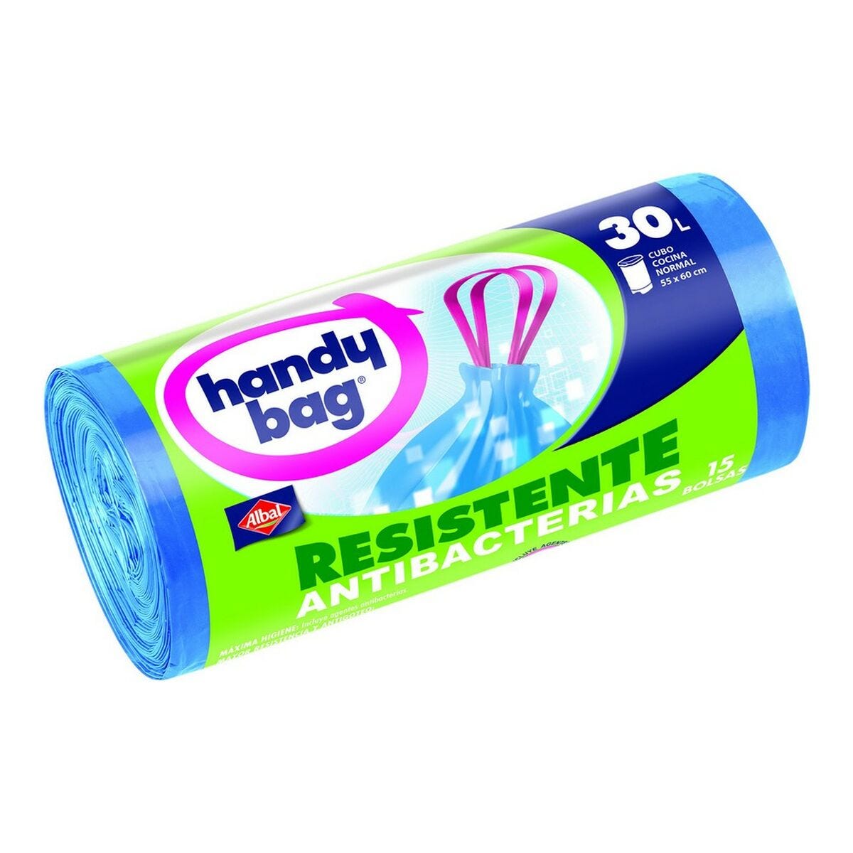 Sacs à ordures Handy Bag Anti-goutte Antibactérien (10 x 50 L