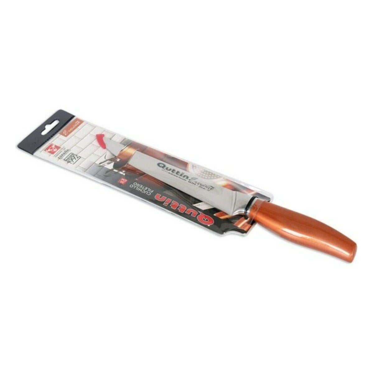 Lot De 12 Couteaux De Cuisine Quttin - Lame 11 Cm, Acier Inoxydable Miroir, Manche Ergonomique - Pour Viandes, Fromages, Usage Quotidien - 12