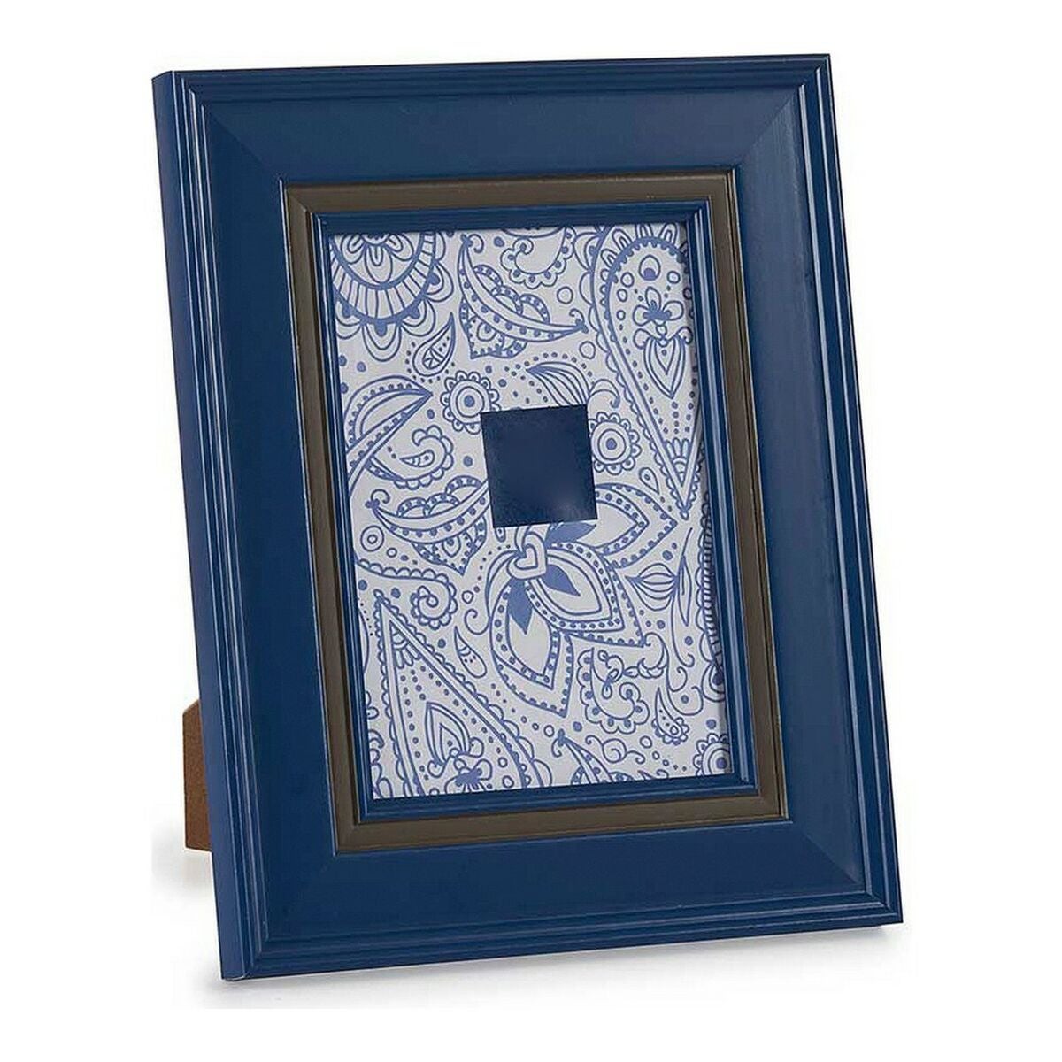 Marco de madera perfil 26 azul 30x45 cm cristal normal