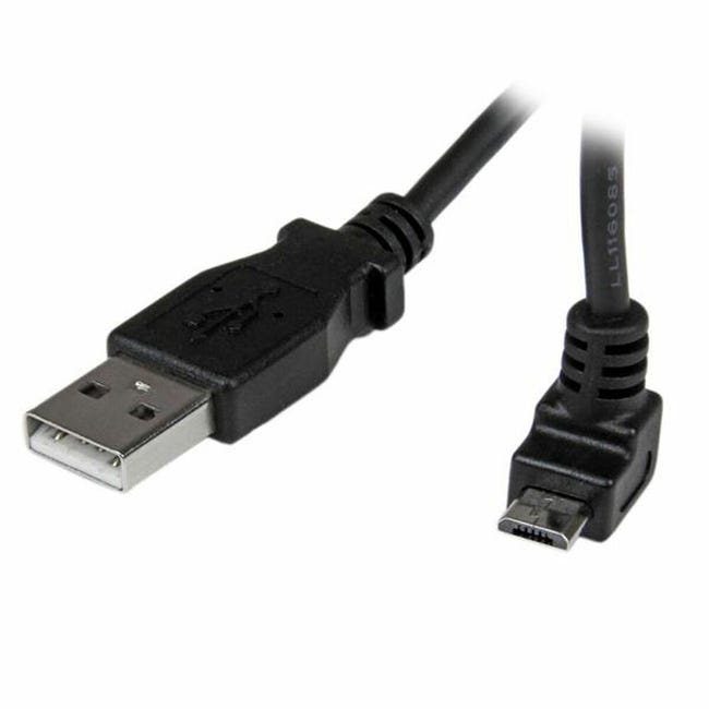 Aumentar Fuente Grasa Cable USB a Micro USB Startech USBAUB1MU Negro | Leroy Merlin