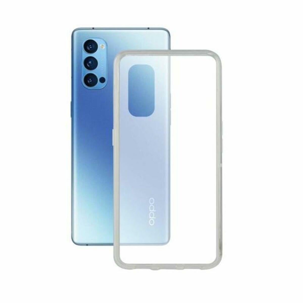 Cover Per Oppo Reno 4 Pro 5G | Custodia TPU Morbida A Gradiente Rosa/Oro | Ultra Sottile Con Angoli Rinforzati