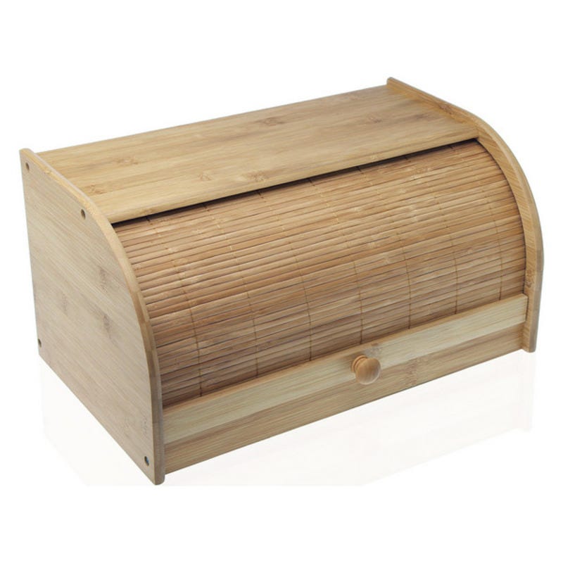 Panera fabricada en plástico con tablero de madera de bambú