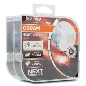 LAMPADA H7 12V 55W Osram Night Breaker Laser +130% luce +20% bianca BLISTER