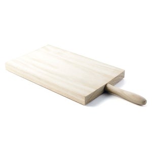 Relaxdays Tagliere da Cucina, Legno Massiccio di Acacia, 42,5x33 cm,  Antitaglio, con Scanalatura per i Liquidi, Marrone