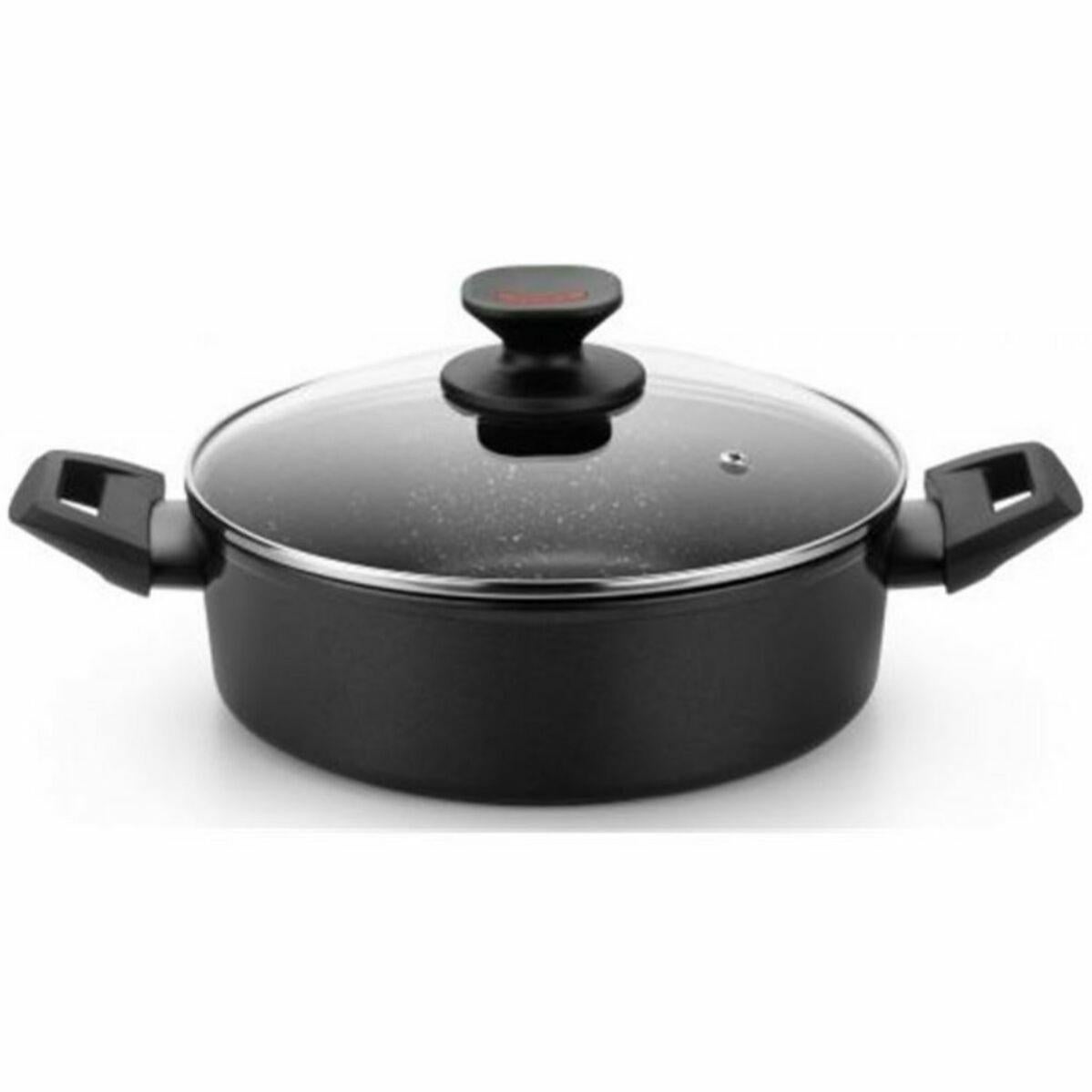 Casseruola 24x10.5cm alluminio forgiato, induzione, c/coperchio agros