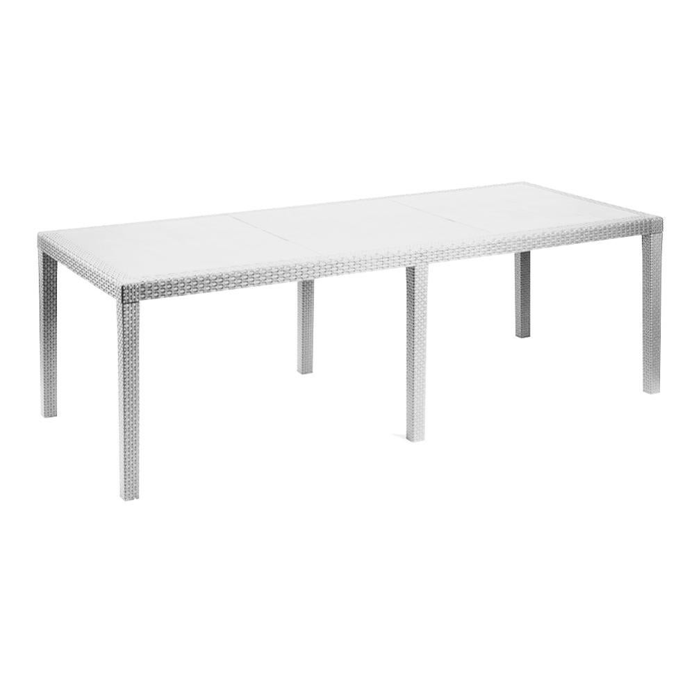 Table queen en résine blanca 220x90 cm Leroy Merlin