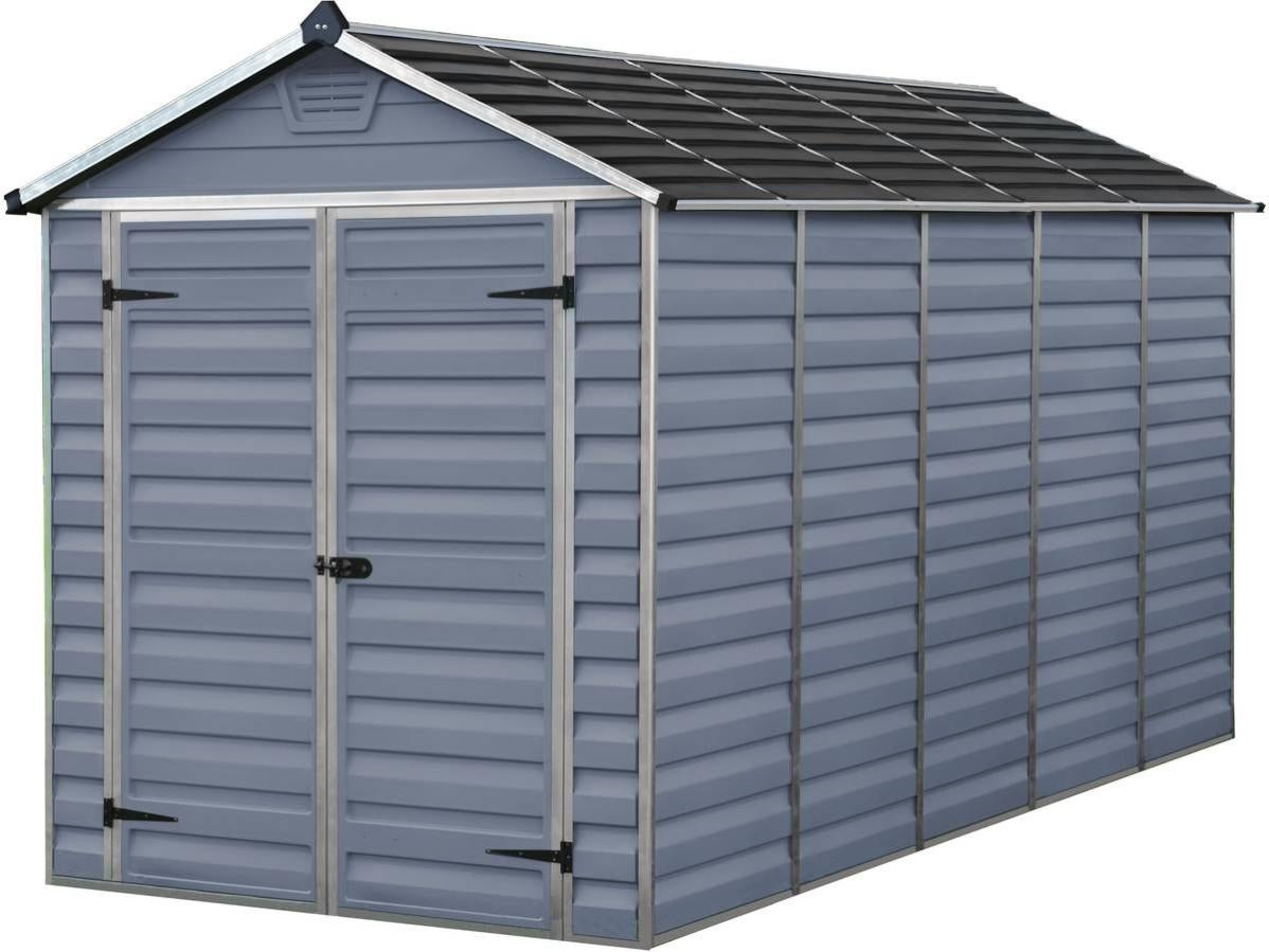 Abri de jardin polycarbonate "Skylight" - 7 m² - Gris | Leroy Merlin