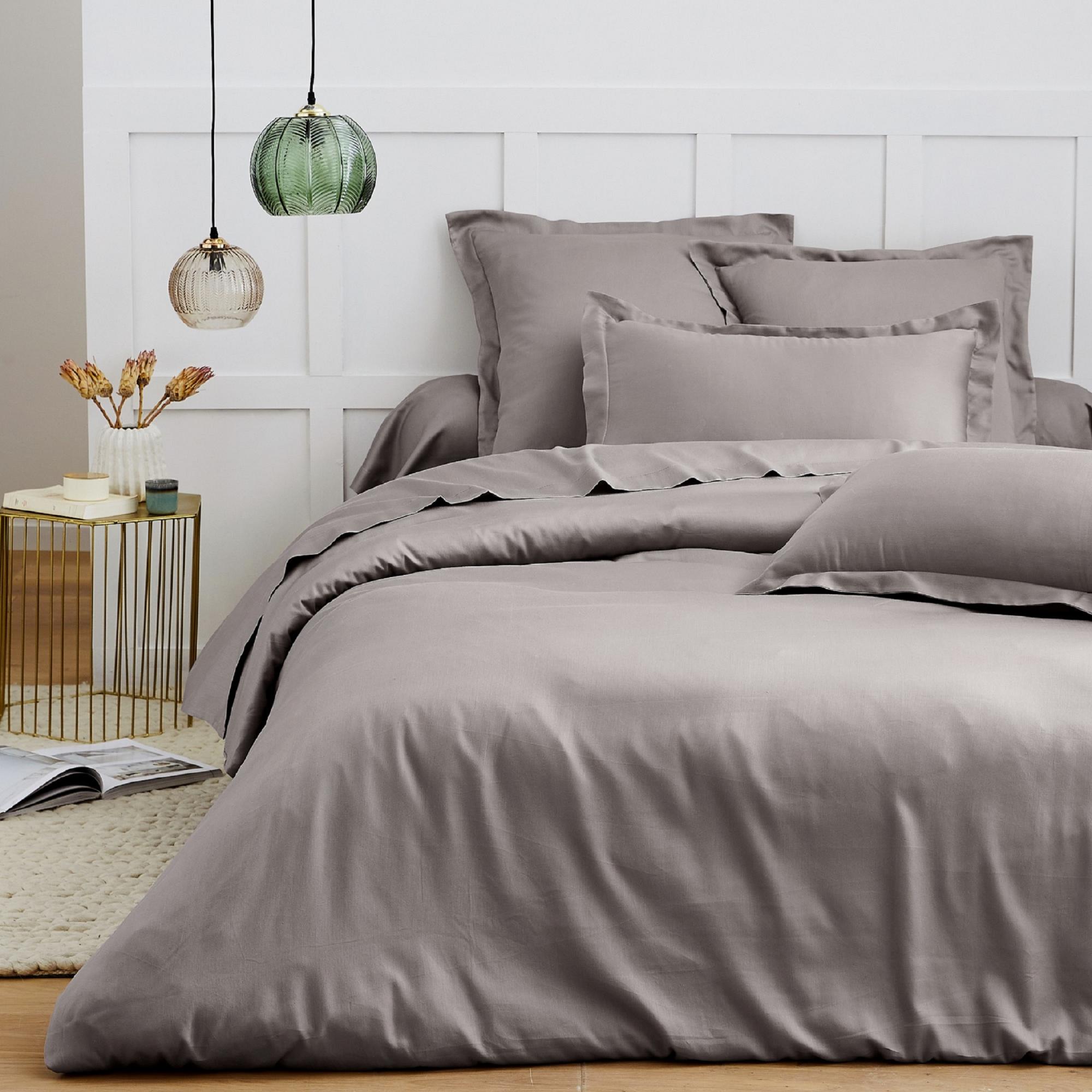 Copripiumino Matrimoniale 240x220 Cm Con Federe - Grigio Rametti - Set Microfibra Morbida