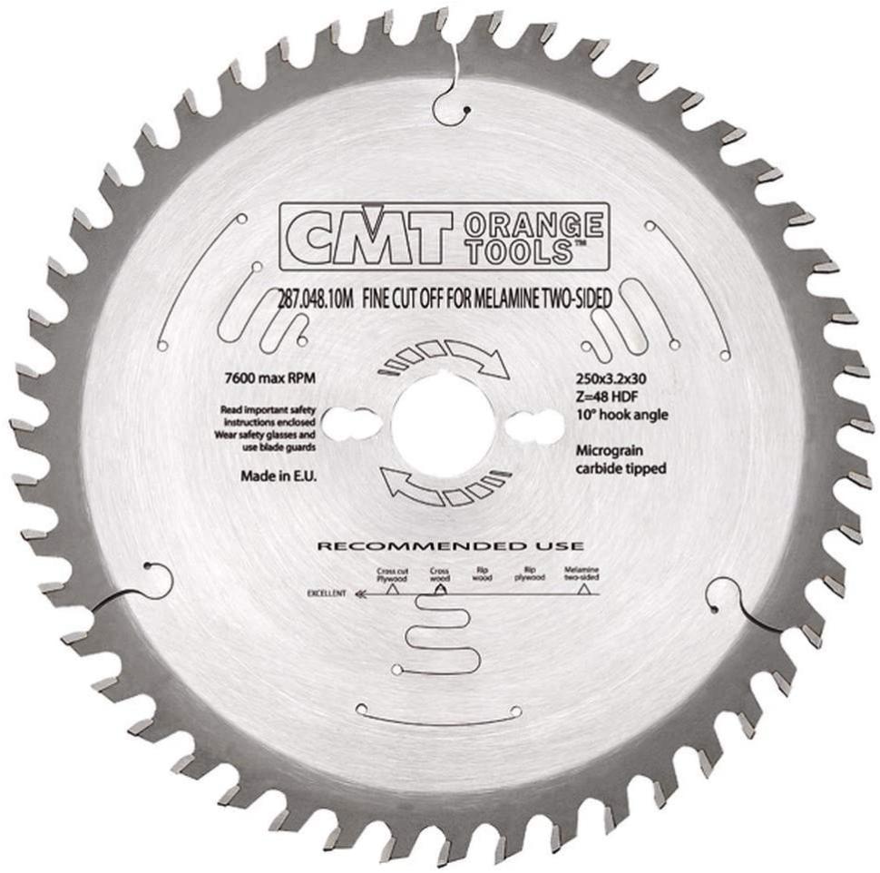 CMT Frezen HW Platenzaag geluidsarm 250x3.2/2.2x30 Z80 | 281.680.10M