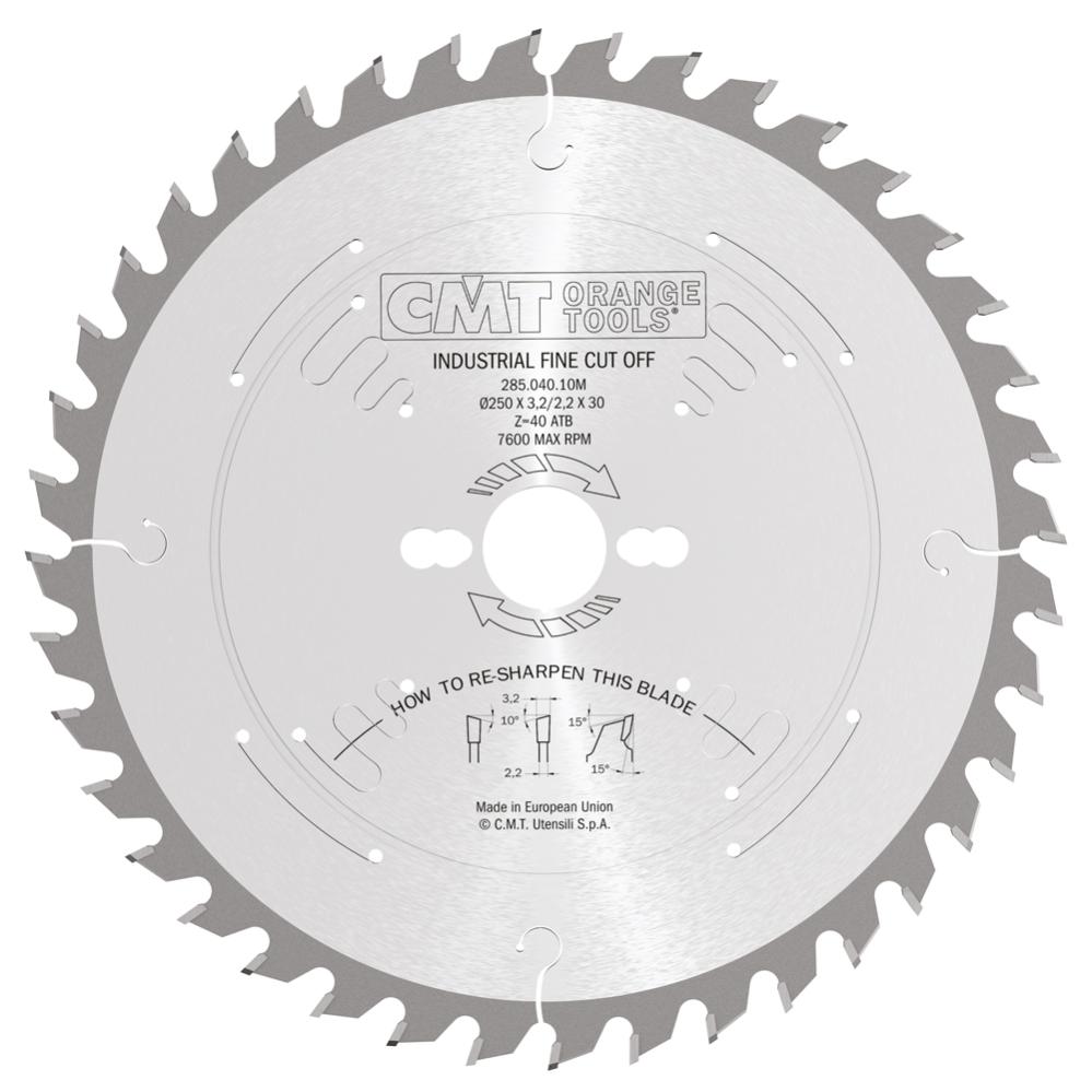 CMT Orange Tools 283.080.10M - Record saw HW 250x3.2/2.2x30 Z80 40HiATB