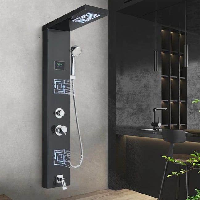 Panneau de douche hydromassante, led Thunder Leroy Merlin