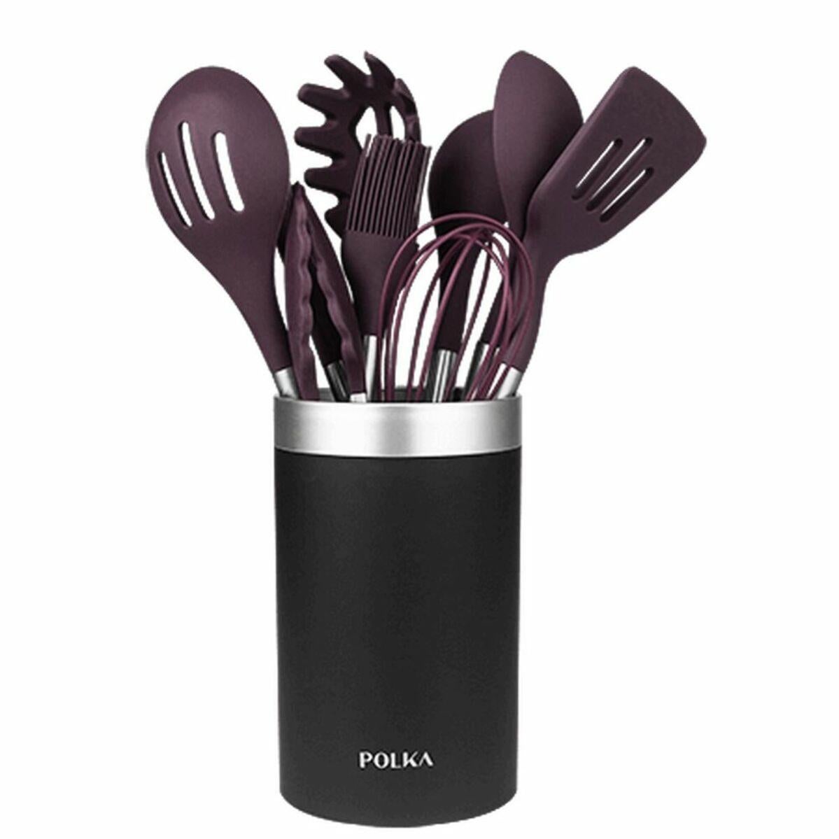 Set Di Utensili Da Cucina In Silicone Da 12 Pezzi Pentole Antiaderenti
