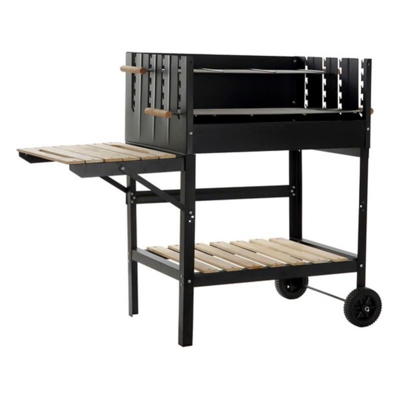 Barbecue de table à charbon portable noir, 37x37x44 cm | Tahoe