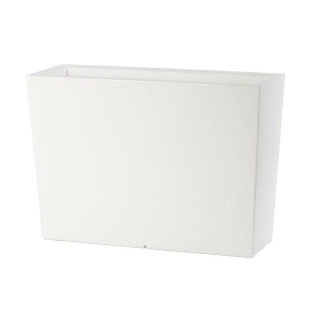 Fioriera 38x18x16,5 cm da balcone con sistema di irrigazione e tappi di Fioriera 38x18x16,5 cm da balcone con sistema di irrigazione e tappi di