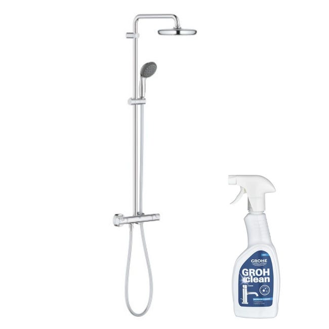Colonne Grohe Vitalio System 210 + Nettoyant robinetterie GroheClean | Leroy