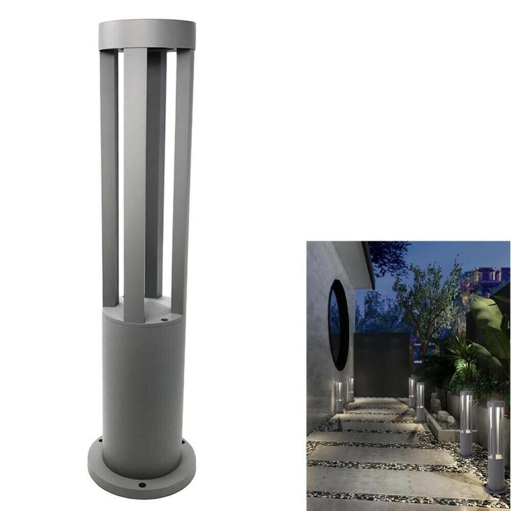 Lucande Paletto LED Nevio - Lampioncino Da Giardino 100 Cm In Alluminio Grigio Antracite - Luce Bianco Caldo Inclinata 45° - Faretto LED Incluso IP54 Per Vialetti E Ingressi - 2
