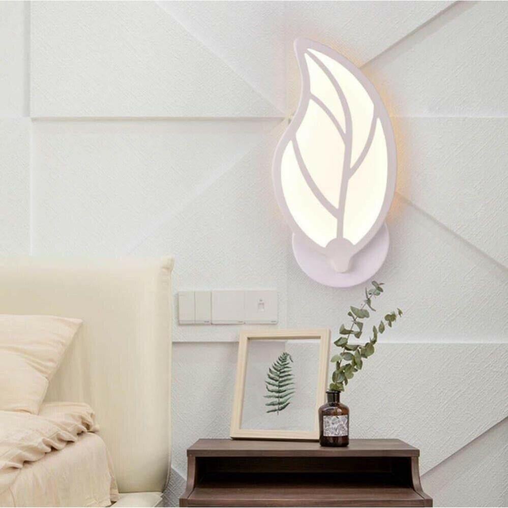 Lampada Da Parete A Petalo In Vetro Soffiato - Stile Retrò Francese, Con Lampadina LED 7W Inclusa, Luce Calda, Per Soggiorno E Camera Da Letto